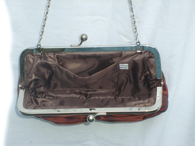 Image 4 of Two Tone Bronze Handbag With Diamante NEW!