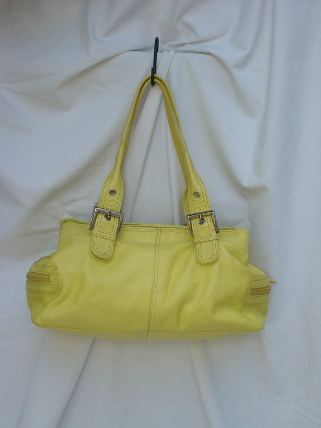 Image 5 of Tommy & Kate Yellow Leather Shoulder Handbag