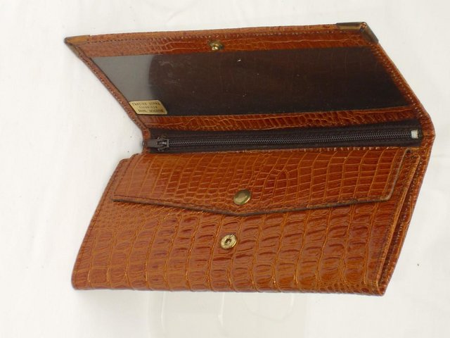 Image 5 of Mock Croc Embossed Leather Wallet - NEW
