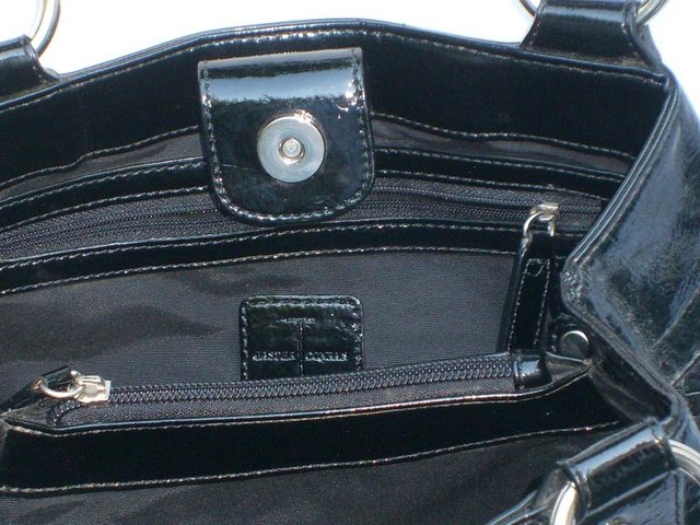 Image 4 of JASPER CONRAN Black Patent Leather Handbag NEW!