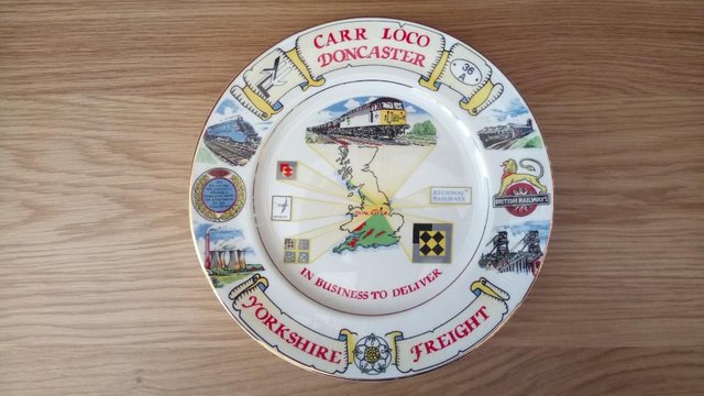 Preview of the first image of Railway "Carr Loco Doncaster" Commemorate Freight Plate.