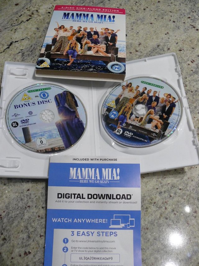 Image 3 of The New Mamma Mia Here we go Again singalong version 2 Discs