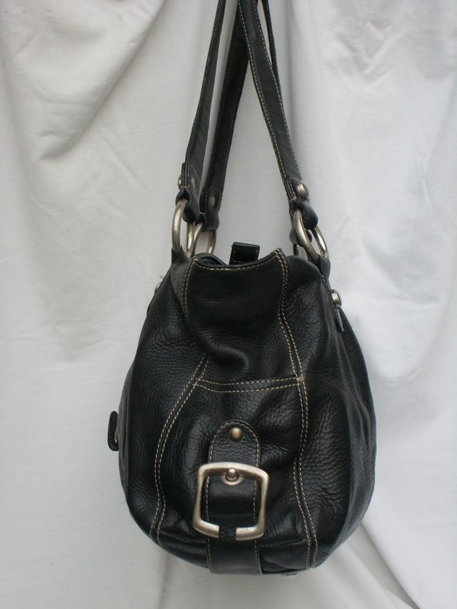 Image 4 of B. MAKOWSKY Black Leather Shoulder Handbag