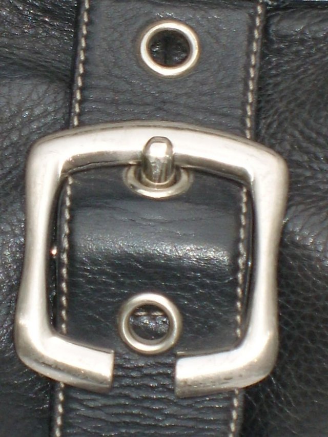 Image 6 of B. MAKOWSKY Black Leather Shoulder Handbag