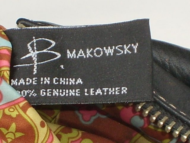 Image 7 of B. MAKOWSKY Black Leather Shoulder Handbag