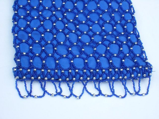 Image 5 of Electric Blue Beaded Handbag