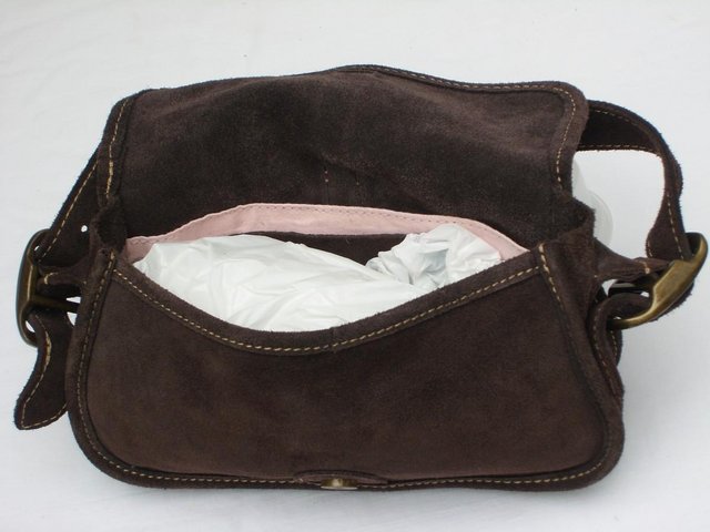 Image 5 of GAP Brown Suede Shoulder Bag/Handbag