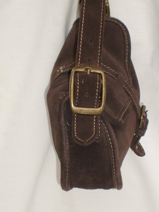Image 6 of GAP Brown Suede Shoulder Bag/Handbag