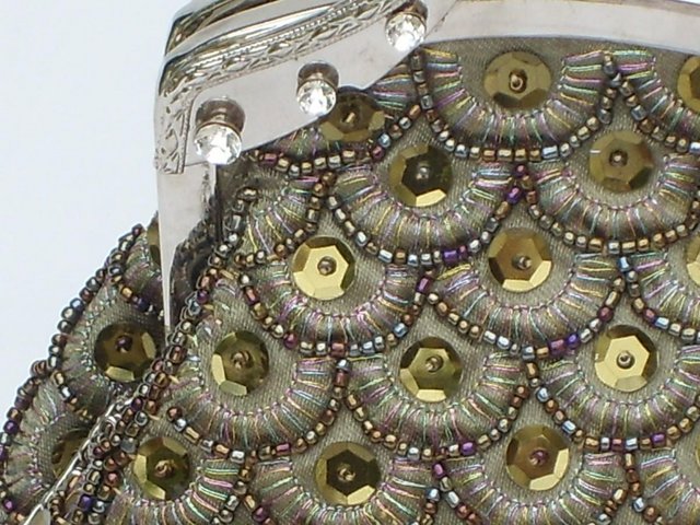 Image 5 of Gold Snap Top Sequin Handbag