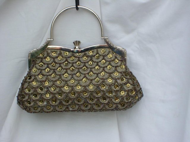 Image 6 of Gold Snap Top Sequin Handbag