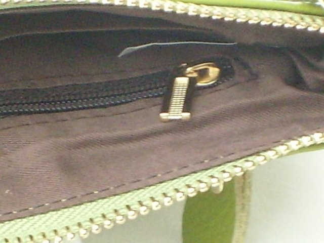 Image 6 of Slim Lime Green Leather Handbag & 2 Straps NEW!