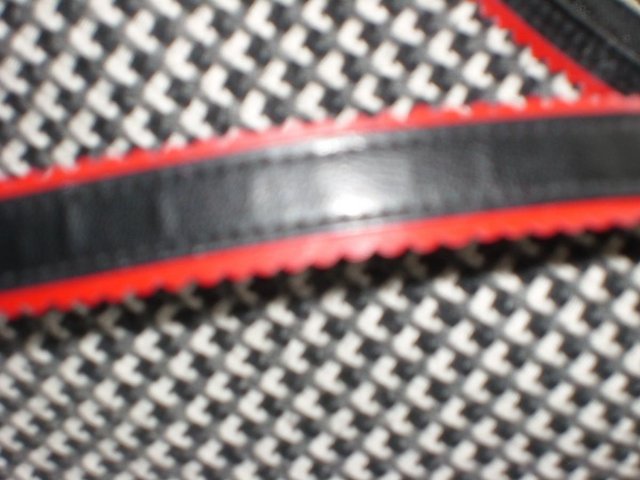 Image 4 of M&S Check Handbag With Red Detail