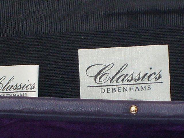 Image 6 of DEBENHAMS Vintage Purple Suede Snap Top Handbag