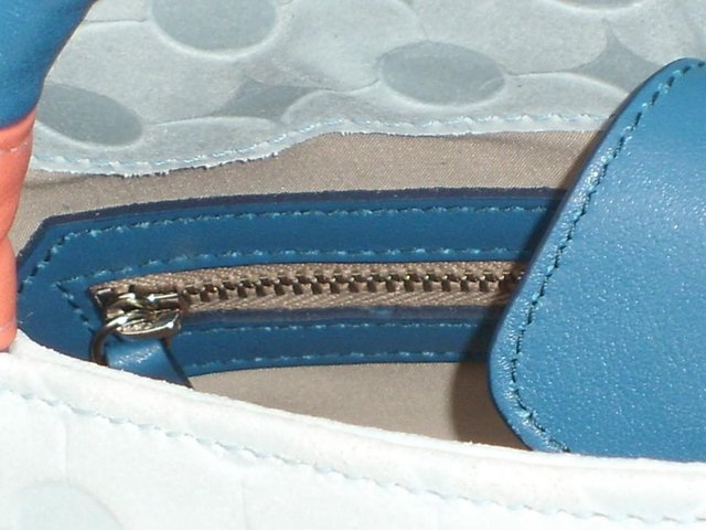 Image 6 of ALEXA JAY Powder Blue Leather Grab Bag/Handbag