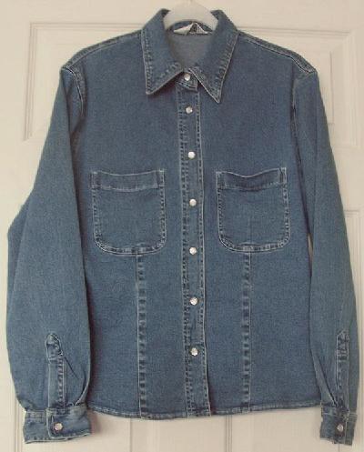 Preview of the first image of GORGEOUS LADIES DENIM SHIRT BY NEXT - 38" BUST (B2).