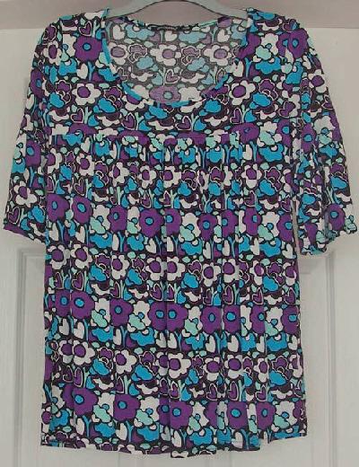 Preview of the first image of GORGEOUS LADIES 60's STYLE TOP BY ATMOSPHERE SZ 14 B1.
