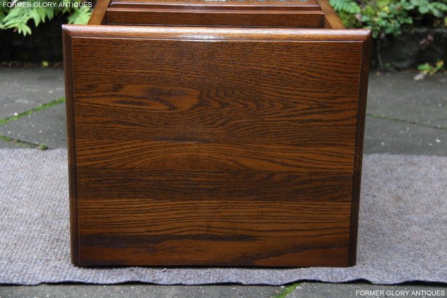 Image 49 of OLD CHARM LIGHT OAK BEDSIDE CABINET PHONE LAMP TABLE STAND