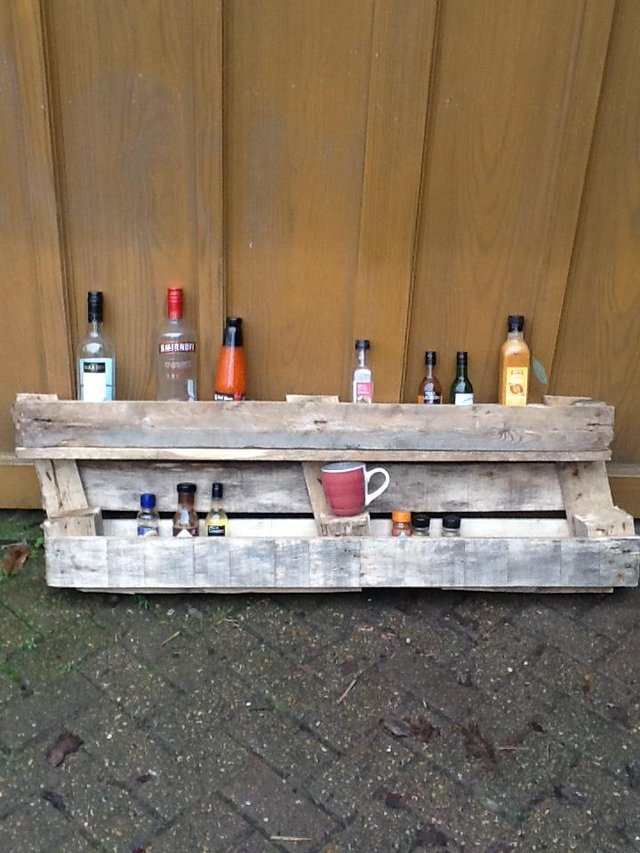 Preview of the first image of Handmade industrial/ country pallet spice rack.