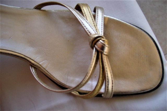 Preview of the first image of Sandals, Gold Strap.