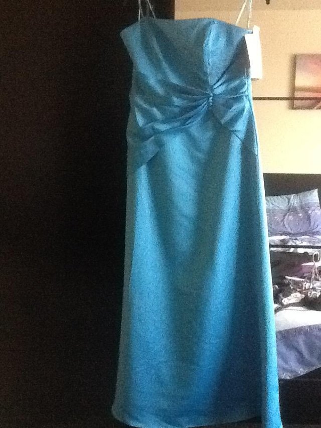 Image 2 of Blue Bridesmaids or Prom Dress