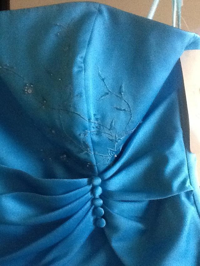 Image 3 of Blue Bridesmaids or Prom Dress