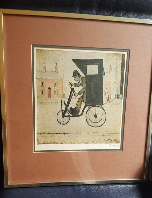 Preview of the first image of L S LOWRY SIGNED LIMITED EDITION PRINT 'THE CONTRAPTION'.