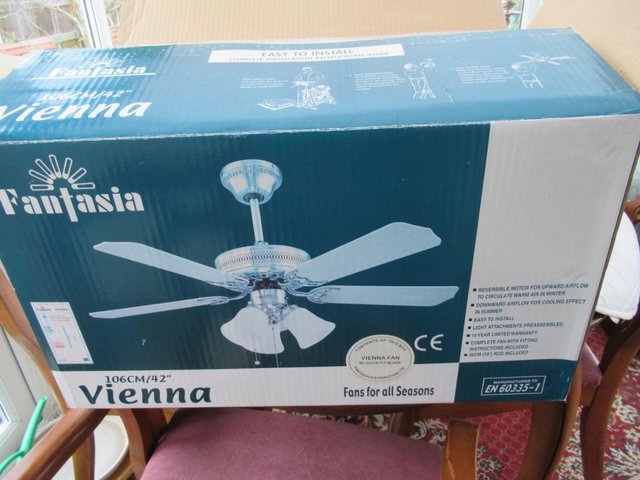 Preview of the first image of Fantasia ceiling fan & light. Brand new In box..