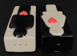Image 2 of Quirky Black & White Man & Woman Salt & Pepper Shakers/Pots