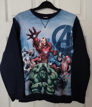 Preview of the first image of Lovely Boys Avengers Long Sleeve Top - Age 10/11 years B9.