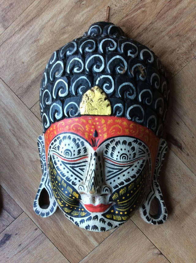 Image 3 of Two fabulous masks from Thailand