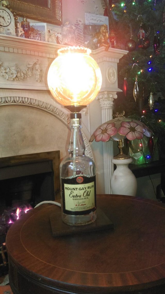 Image 4 of Mount Gay Rum Extra Old Bottle Lamp Unique