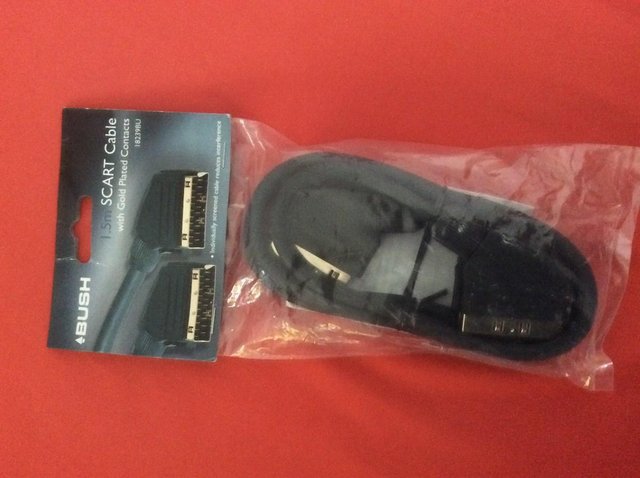 Image 2 of Bush 1.5m SCART cable with Gold plated contacts (534/9625 D)