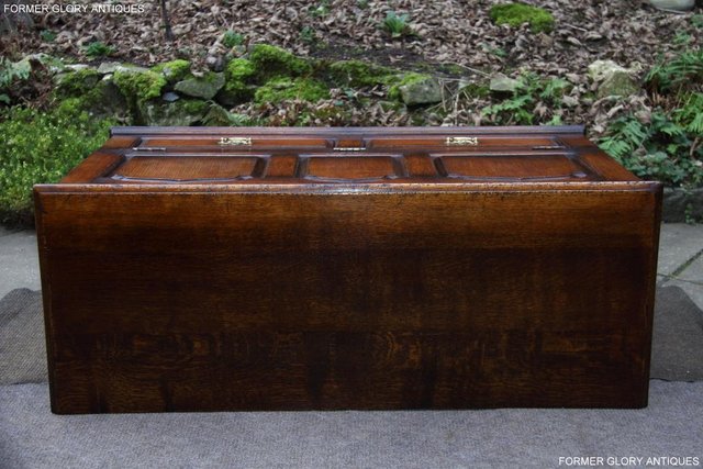 Image 22 of TITCHMARSH AND GOODWIN OAK BLANKET TOY BOX RUG DOWER CHEST