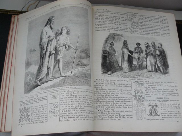 Image 14 of Cassell's Illustrated Family Bible c1880 Leather/brass bound
