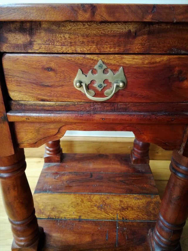 Image 2 of NEW RUSTIC CHEST DRAWERS FURNITURE Fruit Wood Dowl Tudor