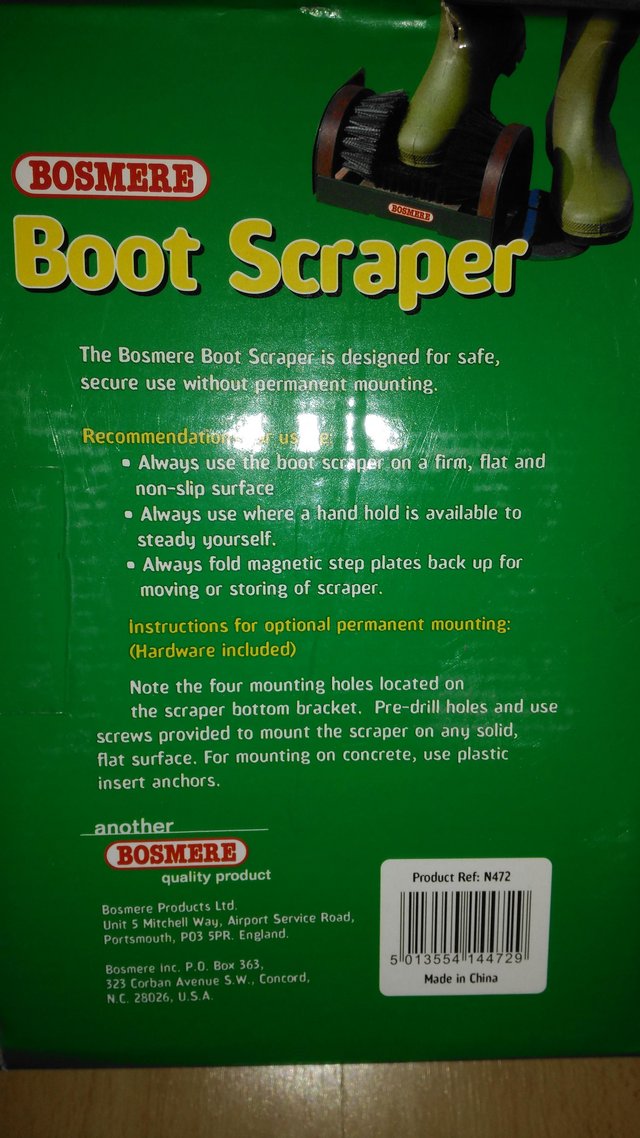 Preview of the first image of Bosmere Boot Scraper.