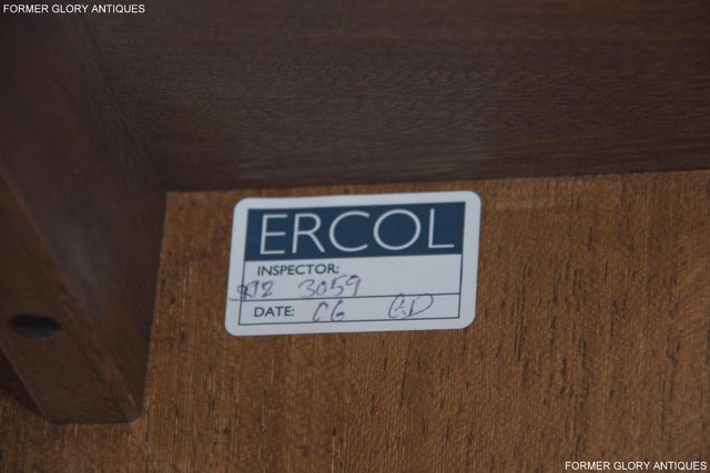 Image 8 of ERCOL GOLDEN DAWN ELM CORNER TV CABINET HI FI CD DVD STAND