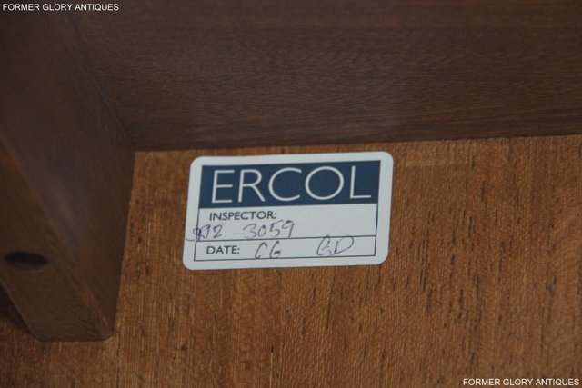 Image 66 of ERCOL GOLDEN DAWN ELM CORNER TV CABINET HI FI CD DVD STAND