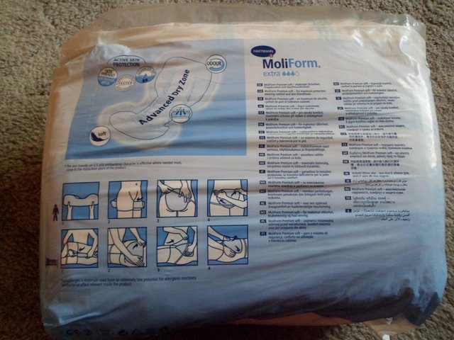 Preview of the first image of Hartmann Moliform Extra Incontinence pads Pack of 28.