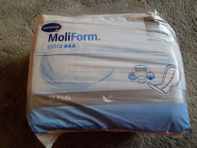 Image 2 of Hartmann Moliform Extra Incontinence pads Pack of 28