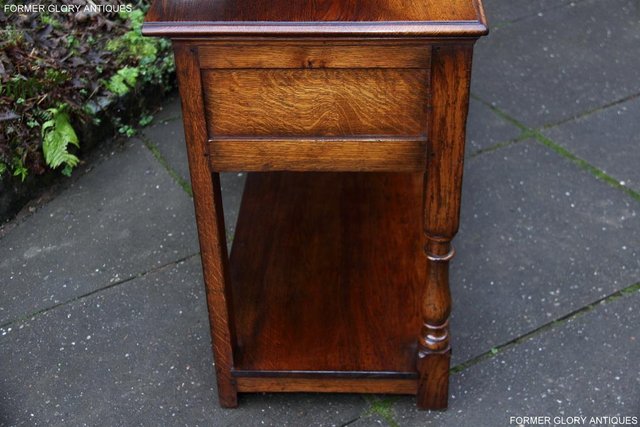 Image 10 of TITCHMARSH AND GOODWIN OAK DRESSER BASE SIDEBOARD HALL TABLE