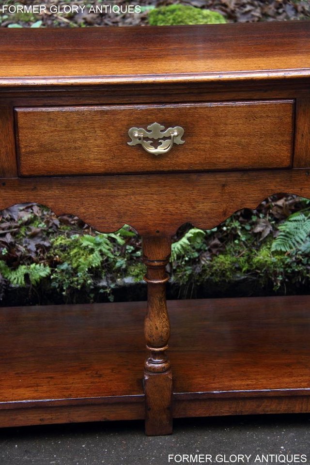 Image 16 of TITCHMARSH AND GOODWIN OAK DRESSER BASE SIDEBOARD HALL TABLE