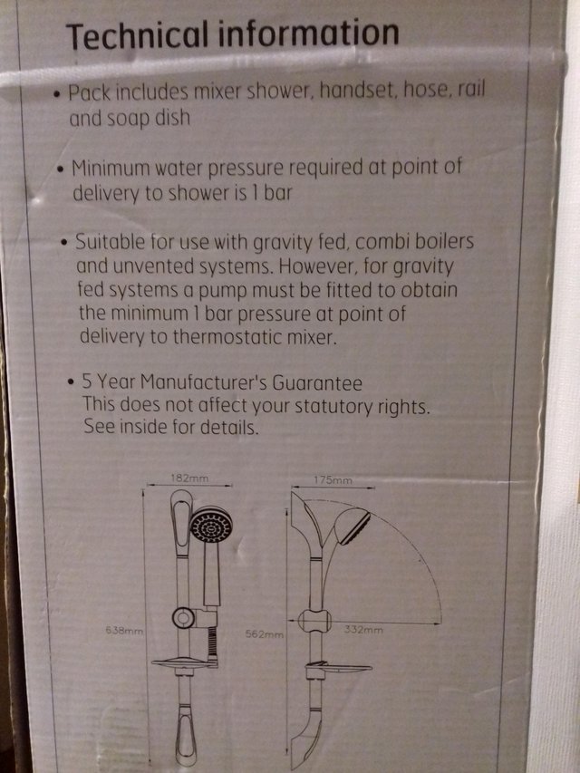 Preview of the first image of Chrome Thermostatic Mixer Shower.