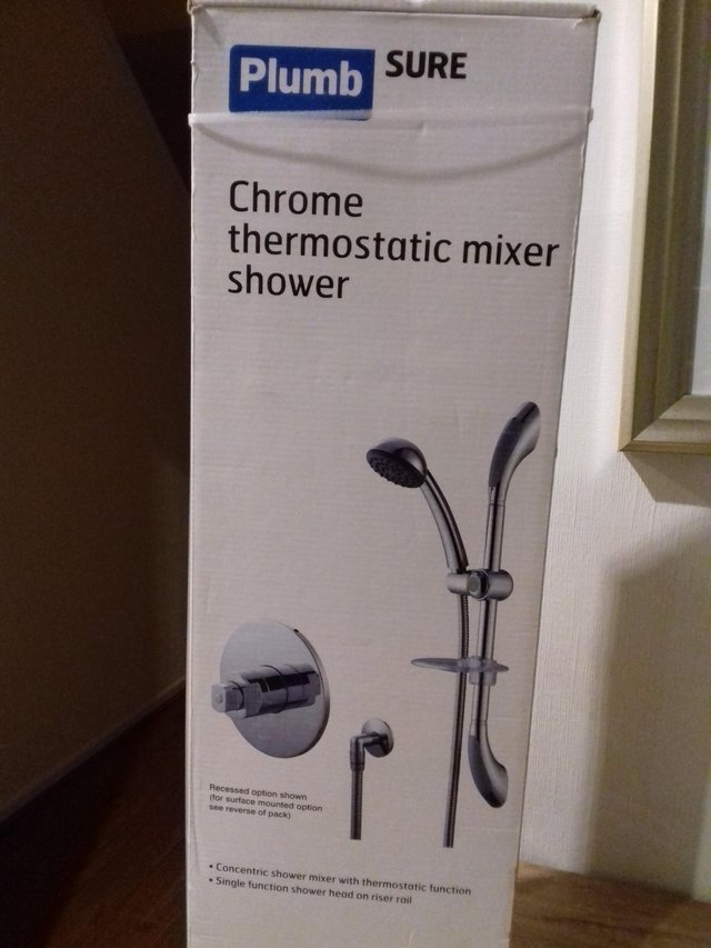 Image 3 of Chrome Thermostatic Mixer Shower