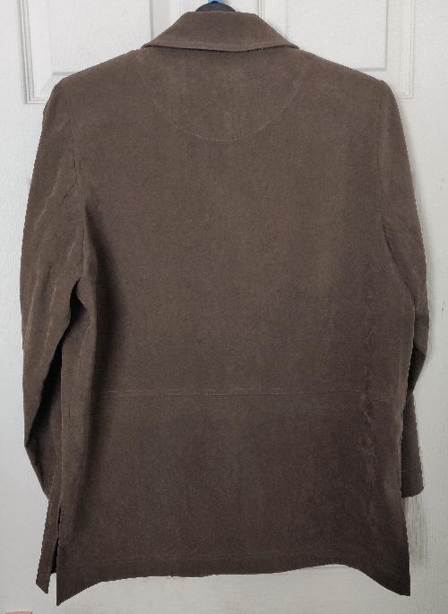 Image 2 of Ladies Brown Tunic Style Jacket By Fashion Extra - Size 16