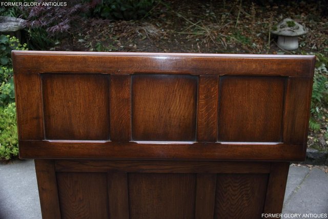 Image 5 of TITCHMARSH & GOODWIN STYLE OAK BLANKET CHEST TOY BOX COFFER