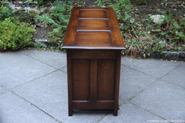 Image 6 of TITCHMARSH & GOODWIN STYLE OAK BLANKET CHEST TOY BOX COFFER