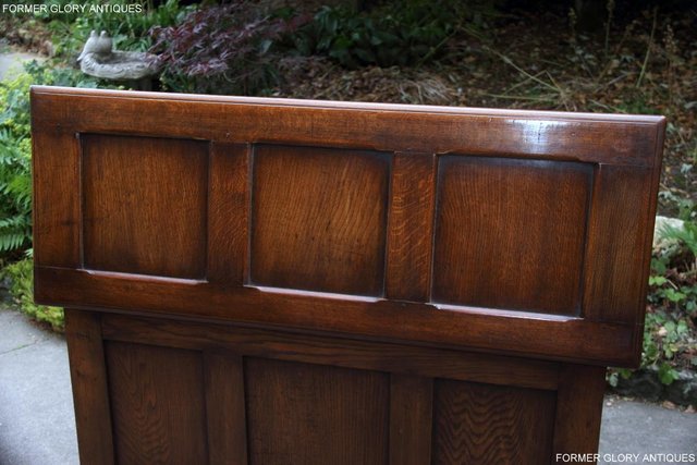 Image 16 of TITCHMARSH & GOODWIN STYLE OAK BLANKET CHEST TOY BOX COFFER