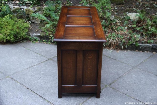 Image 23 of TITCHMARSH & GOODWIN STYLE OAK BLANKET CHEST TOY BOX COFFER