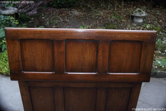 Image 43 of TITCHMARSH & GOODWIN STYLE OAK BLANKET CHEST TOY BOX COFFER